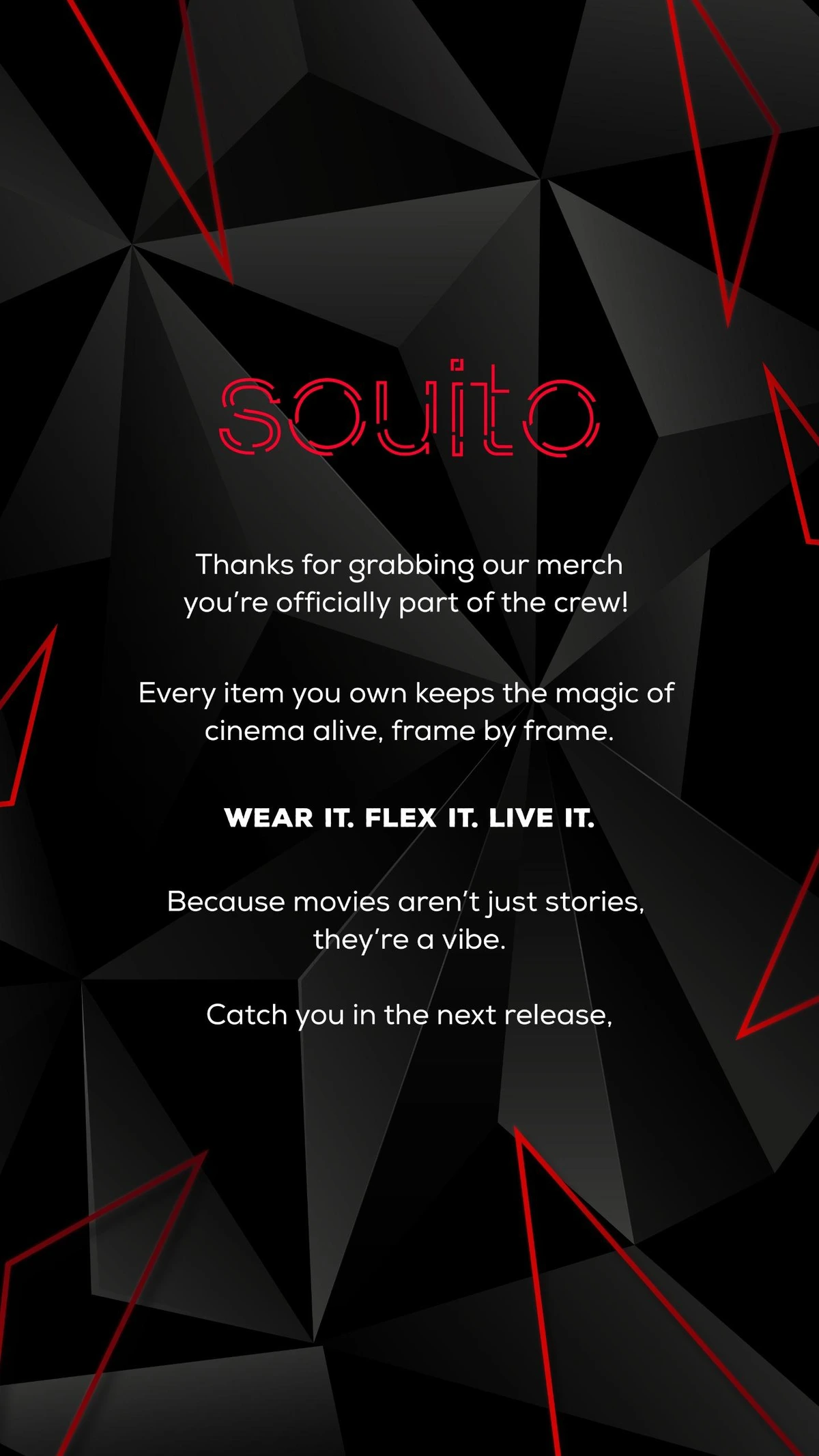 Souito thank-you insert